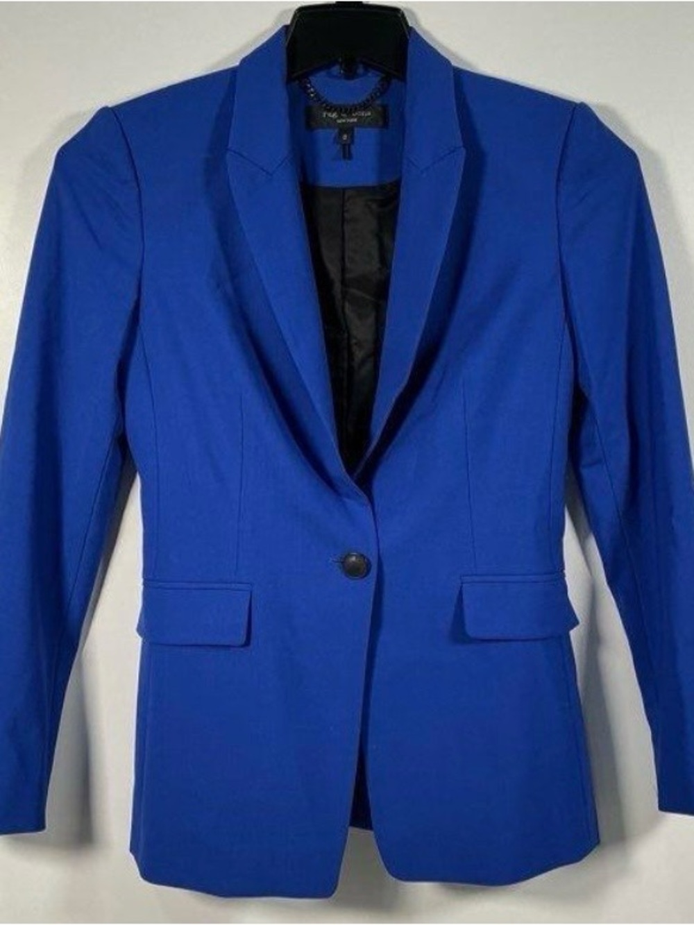 rag & bone Hazel Single Button Blazer in Paradise Blue - Picture 2 of 5
